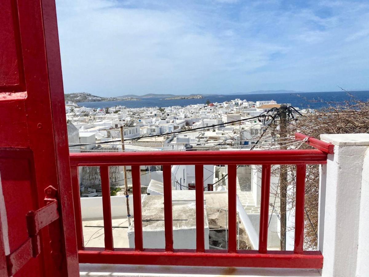 Апартаменты Elenitas Town House With Balcony And Sea View Mykonos Town Экстерьер фото
